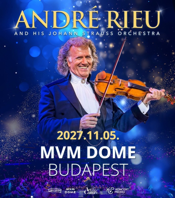 André Rieu 2027-ben újra Budapesten a MVM Domeban koncertezik - Jegyek itt!