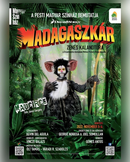Madagaszkár musical Budapesten! Jegyek és szereplők itt!