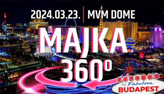 Majka nagykoncert 2024-ben a MVM Dome-ban! Jegyek és infók itt!